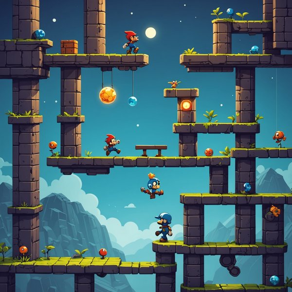 Comment un jeu de plateforme peut-il utiliser des mécaniques de changement de gravité pour des puzzles innovants?